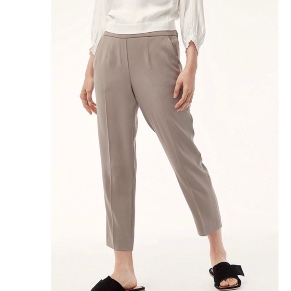 Aritzia Conan Taupe pants 0
